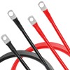 Auxbeam 7FT 7AWG Battery Cables with 0.23" and 0.31" Tinned