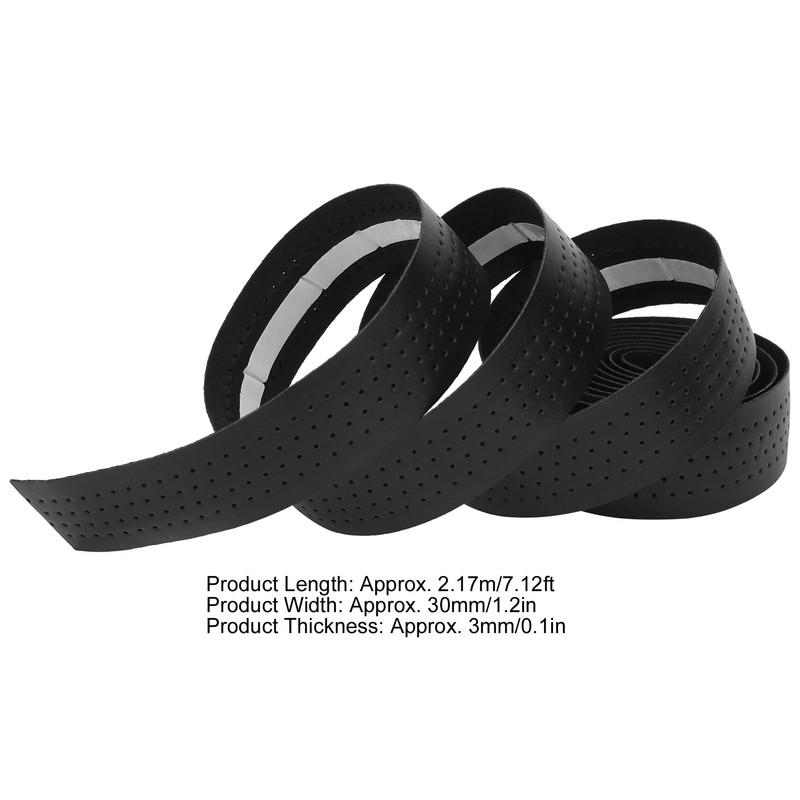 2Pcs Cycling PU Leather EVA Handlebar Belt Road Bike AntiSlip