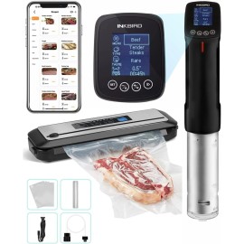 INKBIRD Sous Vide Precision Cooker WiFi Vacuum Sealer Machine Food Saver Storage