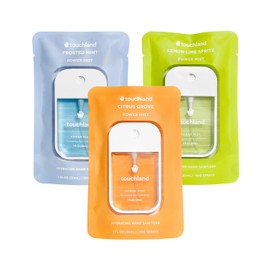 Touchland Power Mist Hydrating Hand Sanitizer Spray, FRESH Trio Set (Mint, Citrus, Lemon Lime), 1 FL. OZ. Travel Size (Set of 3)