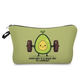Livel lhood Funny Avocado Makeup Bag Cute Small Organizer Zipper Pouch Funny Avocado Coametic Bag Birthday Present for Women Friends -1, hzz16325