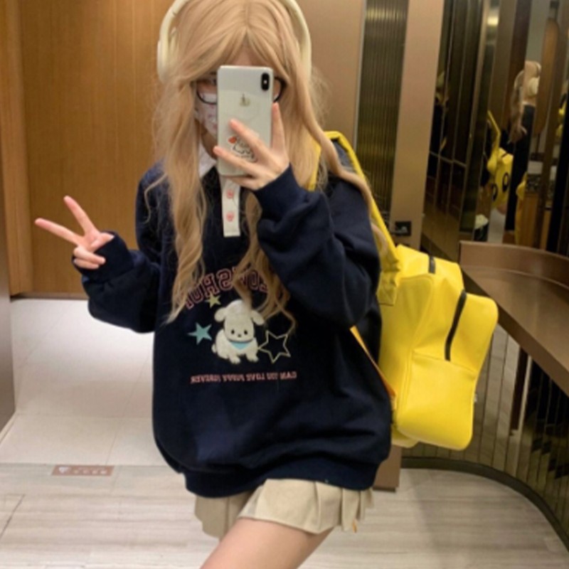 Star Backpack Bright Yellow Cute Stylish Schoolbag Waterproof Large Capacity