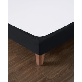 DAHLICA Bed Cover 140 x 200 cm Black - Soft and Stretchy Fabric - Flawless Appearance