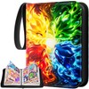 Card Binder 4 Pocket, Holds 400 Cards with 50 Removable