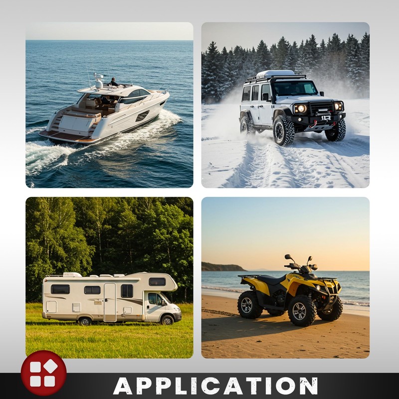 Battery Disconnect Switch 12V–24V, Heavy Duty Side Post Master Power