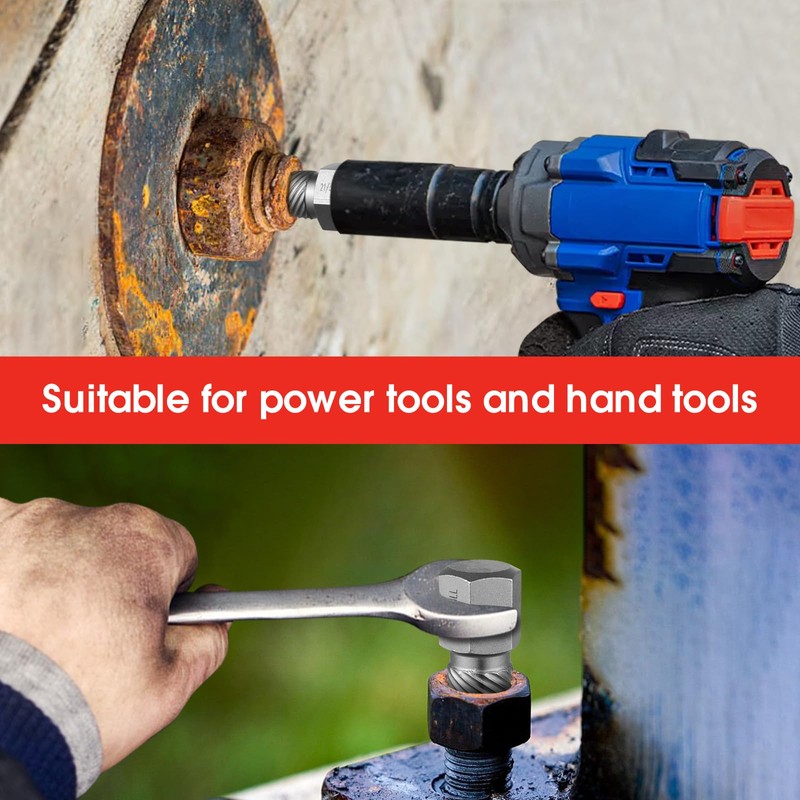 25-Piece Screw Extractor Set, Multi-spline Extractor Set Easy Out Bolt