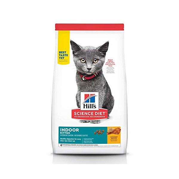 Hill's Science Diet Dry Cat Food, Kitten, Indoor, Chicken Recipe,