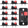 Greluma Pack of 12 2-Way Speaker Terminals Block, Speaker Terminals