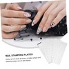 Healvian 6pcs Nail Art Stamping Templates Floral Pattern Nail Decoration