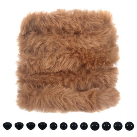 TOAOB 14pcs Thick Pipe Cleaners Set Includes 2pcs Pipe Cleaners 8pcs Eyes 4pcs Noses Brown Large Chenille Stems for Crafts Long 39 Inch Fuzzy Sticks Supplies for Art Craft Projects Home Decorations