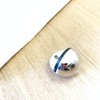 Door Stop Floor Mounted Oval Half Moon Pattern Polished Stainless