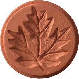 JBK Pottery Terra Cotta Cookie Stamps (Leaf)