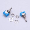 Taiss 10PCS SPST Mini Toggle Switch 2 Pin 2 Position