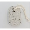 Natural pumice stone made in Japan oval shape with string