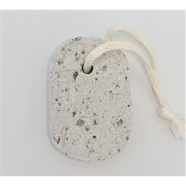 Natural pumice stone made in Japan oval shape with string