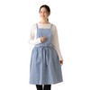 Afternoon Tea Living Apron, HP66, Yarn-Dyed Checkered One-Piece Apron, blue