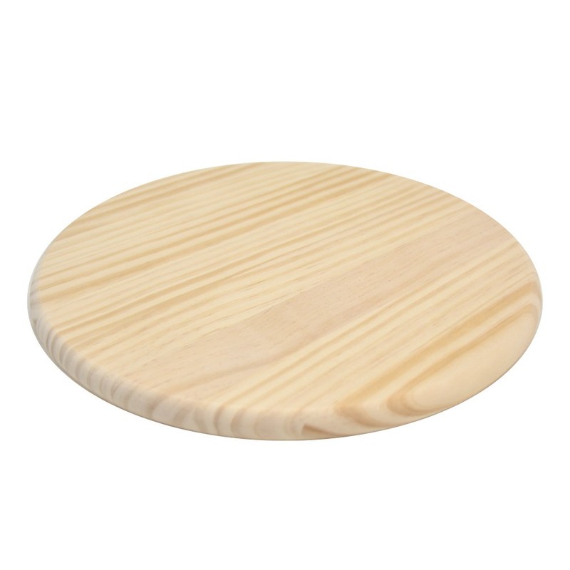 NATUREDESIGN Round Pine Laminated Wood 11.8 x 0.7 inches (300