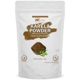 mGanna 100% Natural Karela/Momordica Charantia/Bitter Melon Powder for Holistic Wellness 0.22 lbs / 100 GMS