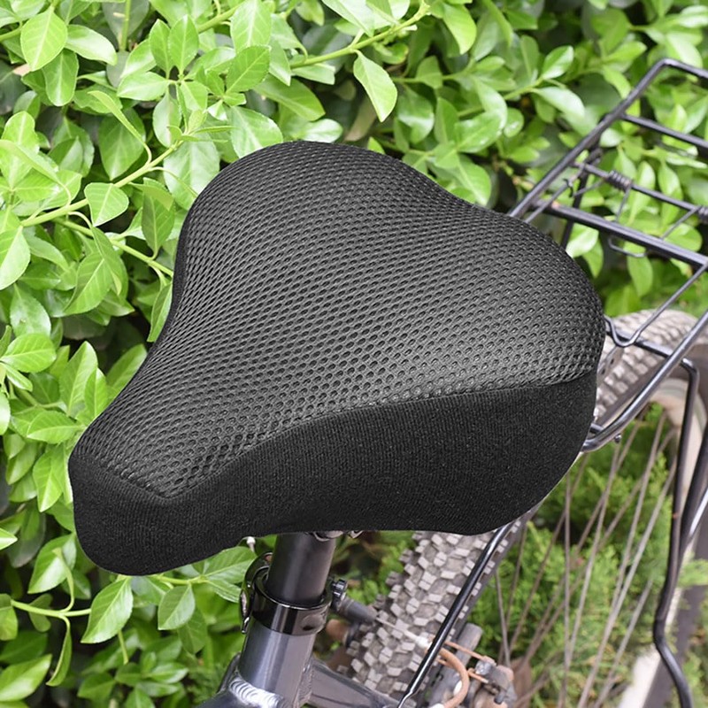 Bicycle Saddle Cover, Sun Protection, Anti-Slip, Mesh Ventilation, High Elasticity,