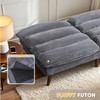 Flamaker Convertible Futon Sofa Bed Futon Couch with Adjustable Back