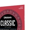 D'Addario Cuerdas de nylon para guitarra clásica Student, EJ27H, tensión