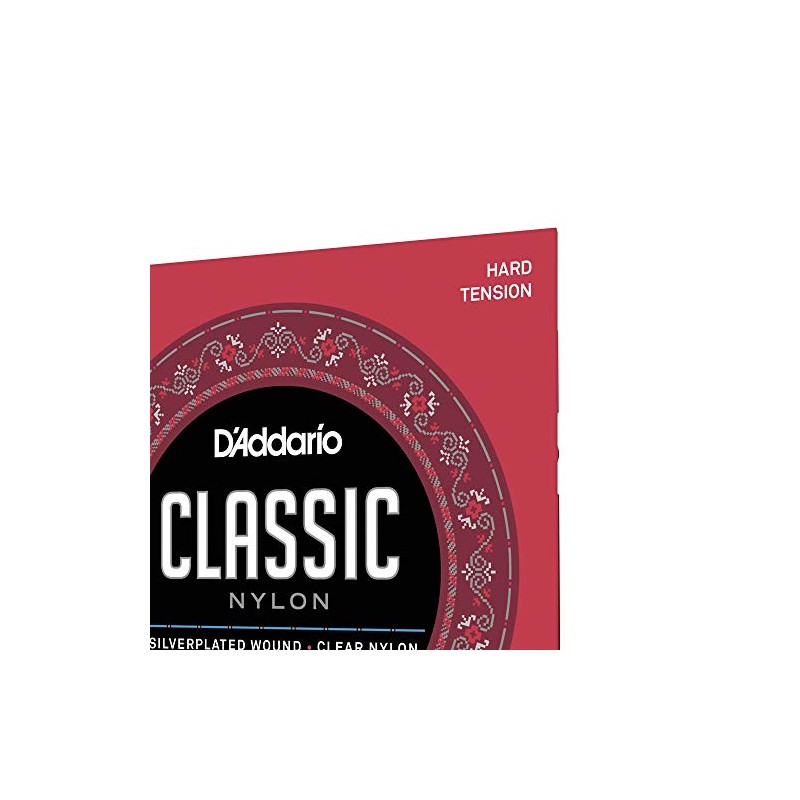 D'Addario Cuerdas de nylon para guitarra clásica Student, EJ27H, tensión