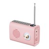 Fahgaer Mini Portable FM Radio Outdoor Solar Radio Bluetooth Speaker