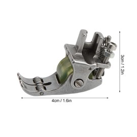 Hztyyier Prensatelas de Rodillo para Coser, Rueda de Goma, Pie de Costura Ligero Pequeño para la Mayoría de Las Máquinas de Coser Industriales