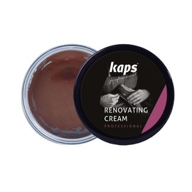 Renovating Repair Cream for Smooth Leather Shoes Bags Seats, Scratch and Scuff Cover, Kaps Renovating Cream (106 - Dark Brown)
