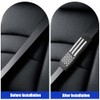 JDDRY 2PC Soft Carbon Fiber Seat Belt Covers with USA