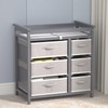 XJD Baby Changing Table with 6 Storage Drawers and Pad