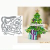 Christmas Tree Frame Metal Die Cuts,Merry Christmas Tree Cedar Bowtie