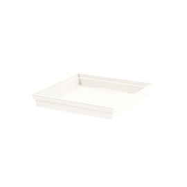 EDA Plastiques TUSCANY Square Saucer for Pot 13626 BL SX3 32.6 x 32.6 cm, Set of 3