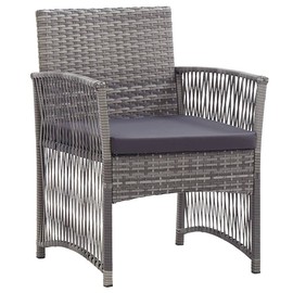 Patio Armchairs with Cushions 2 pcs Anthracite Poly RattanOutdoor balcony lawn yard high aluminum Patio portable foldingbeach camping dining chairs for adults outside lawn furniture