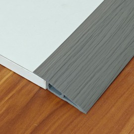 3.3ft Floor & Carpet Threshold Transition Strip, Vinyl Self Adhesive Overlap Edge Reducer,Edging Trim for Doorway Flooring Laminate and Tiles,Beveled Edge Ramp Edge Guard,for 2/5" Thick Material