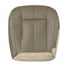 SecosAutoparts Front Driver Side Bottom Replacement Leather Seat Cover Tan