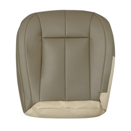 SecosAutoparts Front Driver Side Bottom Replacement Leather Seat Cover Tan Compatible with Jeep Grand Cherokee 1999 2000 2001 2002 2003 2004