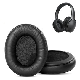 H19 Ear Pads, HAIZEEN Ear Pads Compatible with Mpow H19 IPO Bluetooth 5.0 Active Noise Cancelling Headphones Ear Pads Replacement Cushion (Protein Skin/Memory Foam)