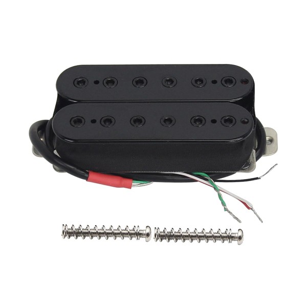 FLEOR Gitarren-Humbucker-Tonabnehmer Doppelspulenhals-Tonabnehmer für E-Gitarren-Tonabnehmer-Schwarz