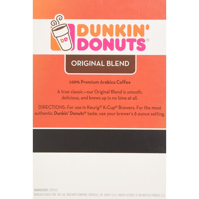 Dunkin Donuts Original Flavor Coffee K-Cups For Keurig K Cup