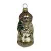 Lauschaer Glas Christbaumschmuck Engel mit Herzkette Christbaumschmuck mundgeblasen,handdekoriert