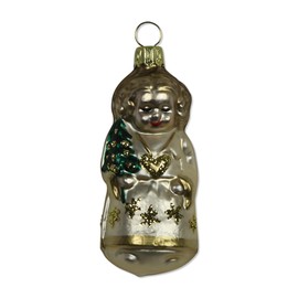 Lauschaer Glas Christbaumschmuck Engel mit Herzkette Christbaumschmuck mundgeblasen,handdekoriert