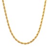 14K Solid Yellow Gold Twisted Rope Chain for Men &