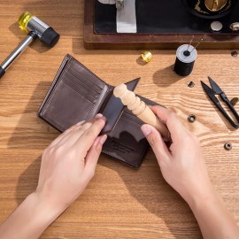 BULLCAPTAIN Men Wallet Genuine Leather RFID Bifold Large Capacity ID Card Holder