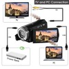 Ordro V12 Video Camera Camcorder Digital YouTube Vlogging Camera Recorder