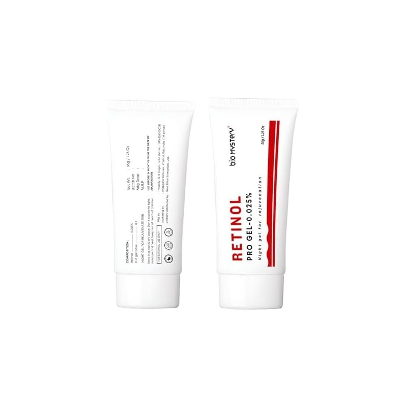 Gel de retinol con vitamina A al 0,025 que repara