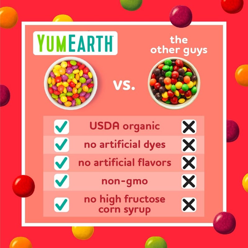 YumEarth Giggles Fruity Candy Pack Organic Vegan Allergy Friendly Treats