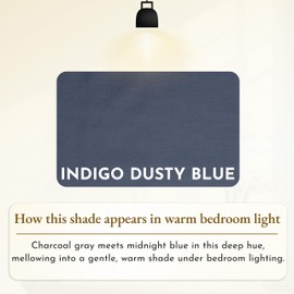 Split King Sheets for Adjustable Bed, Soft 100% Cotton Sheets, 400 Thread Count Sateen, Includes Twin XL Fitted Sheets, Deep Pocket Sheets, Cooling Sheets, Beats Egyptian Cotton (Indigo Dusty Blue)