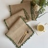 Jarsense Tablecloth Cotton and Linen Woven Tablecloth for Kitchen, Dining