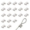 20Pcs Upgraded wire Rope cable clamps single/hole cable clamps (3.0mm